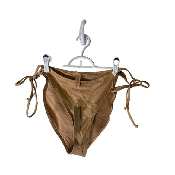 SKIMS NEW‎ 3X Ochre Swim Dippy Tie Bikini Bottom - Picture 2 of 5